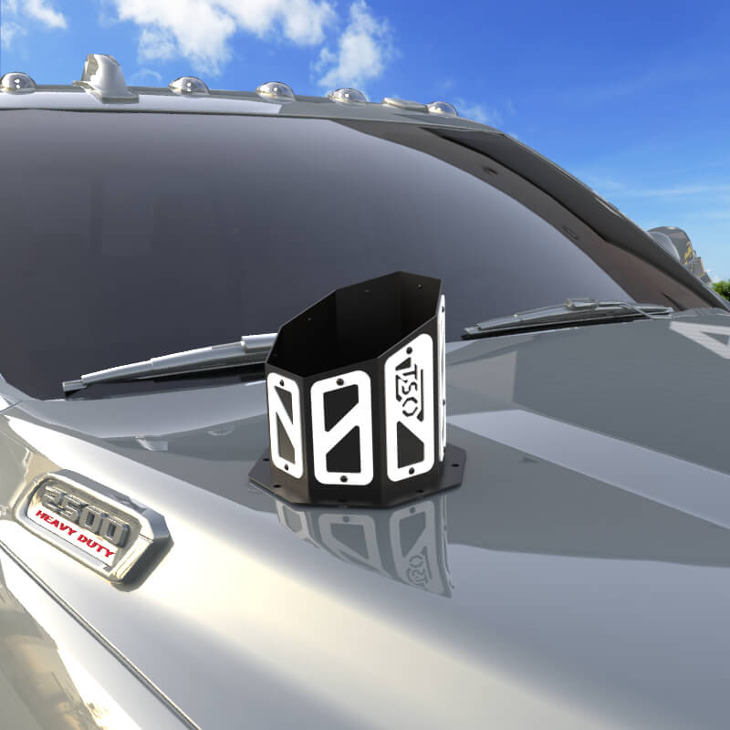 6" Overlay Hood Stack