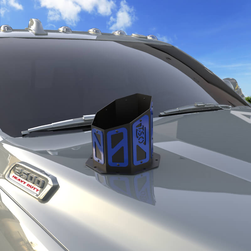 6" Overlay Hood Stack