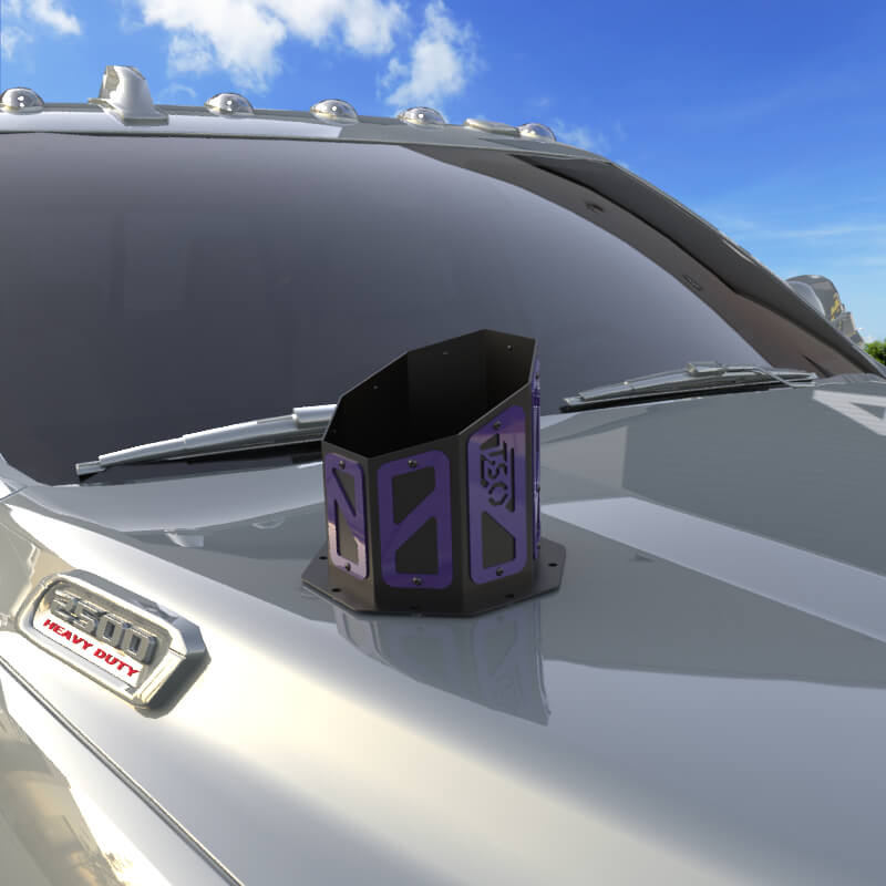 6" Overlay Hood Stack