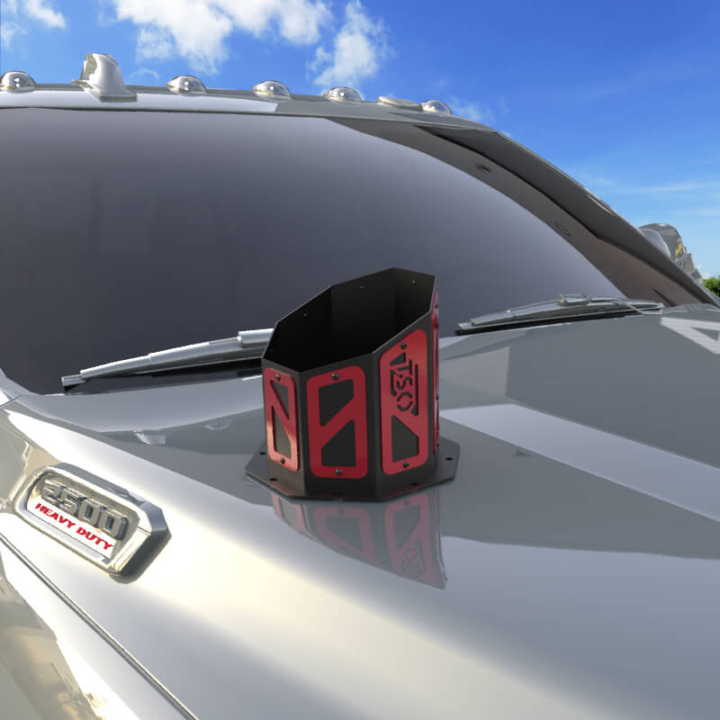 6" Overlay Hood Stack