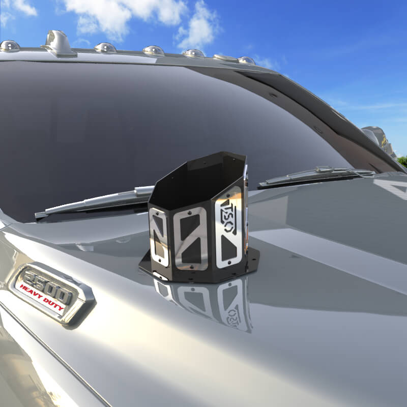 6" Overlay Hood Stack