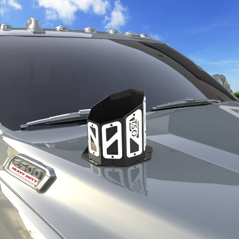 6" Overlay Hood Stack
