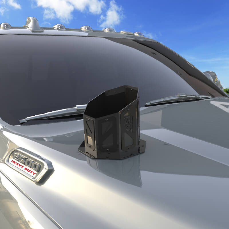 6" Overlay Hood Stack