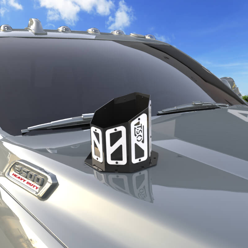 6" Overlay Hood Stack