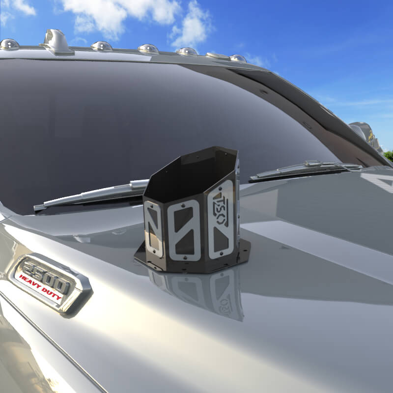 6" Overlay Hood Stack