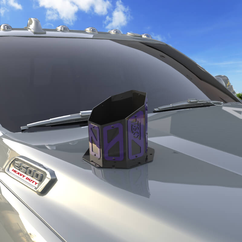 6" Overlay Hood Stack