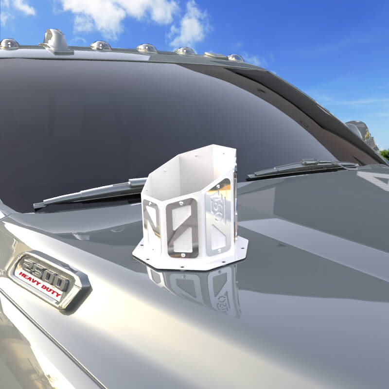 6" Overlay Hood Stack