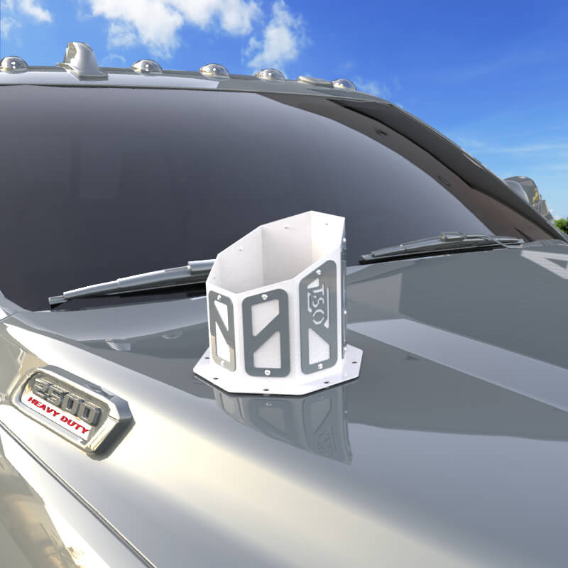 6" Overlay Hood Stack