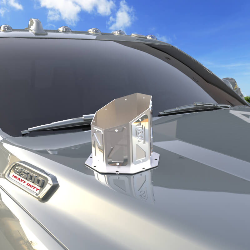 6" Overlay Hood Stack