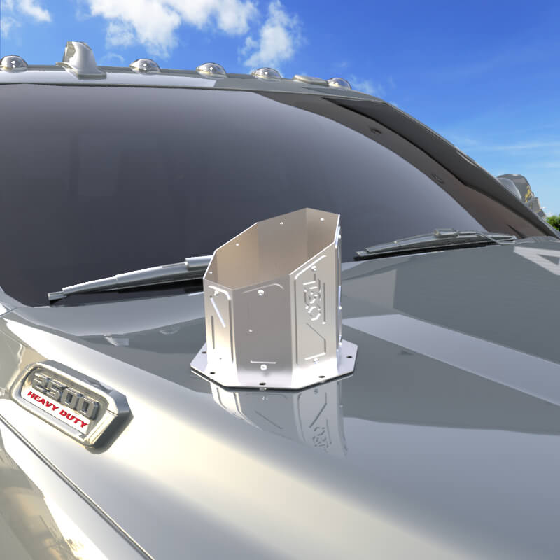 6" Overlay Hood Stack