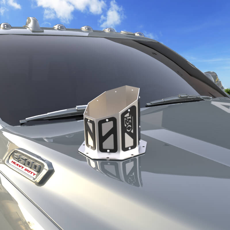 6" Overlay Hood Stack