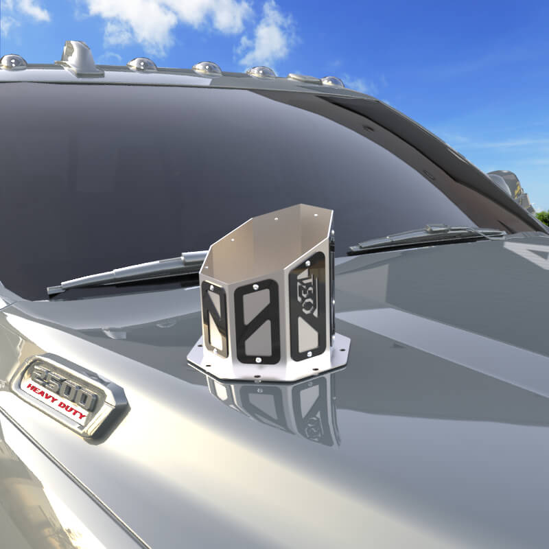 6" Overlay Hood Stack