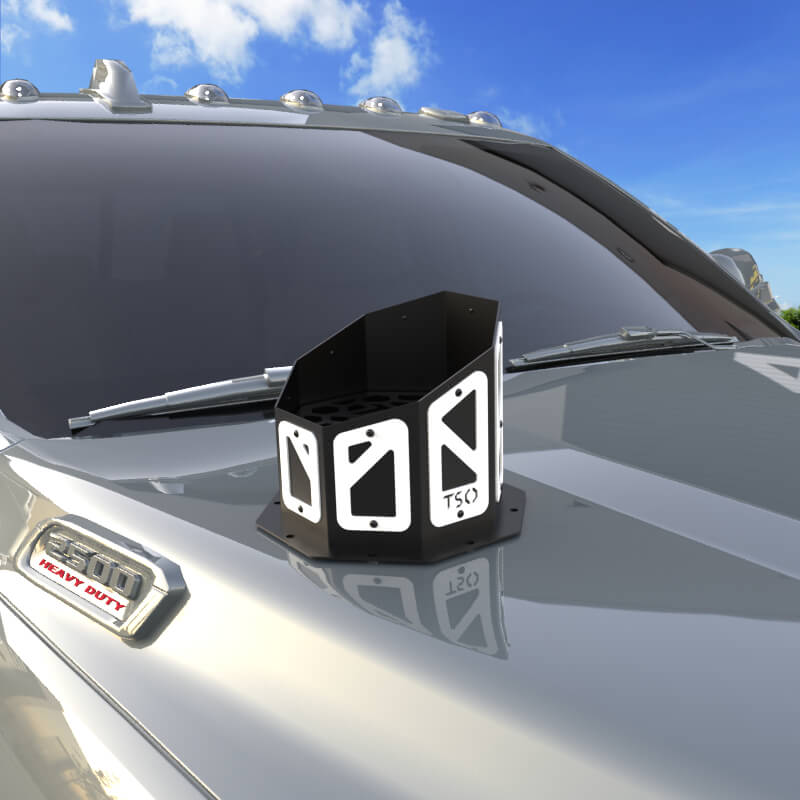 7" Overlay Hood Stack