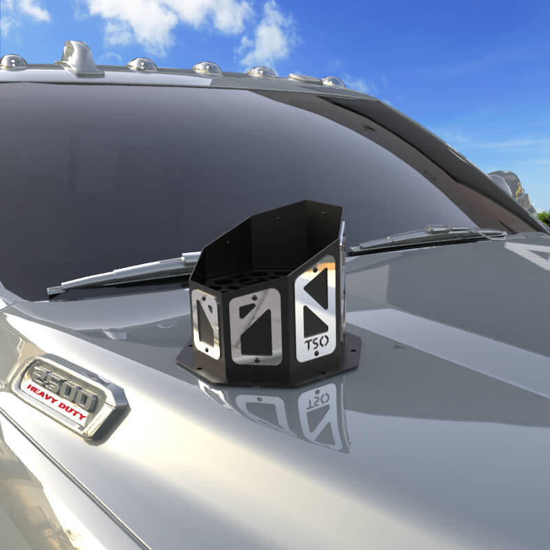 7" Overlay Hood Stack