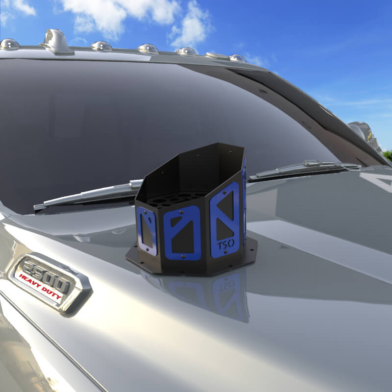 7" Overlay Hood Stack