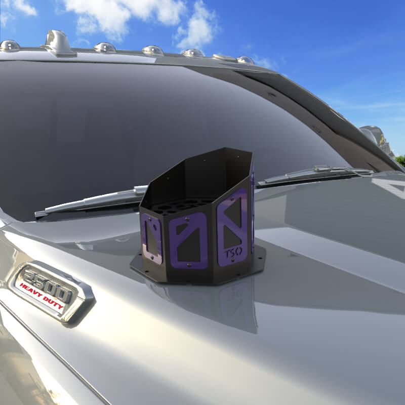 7" Overlay Hood Stack