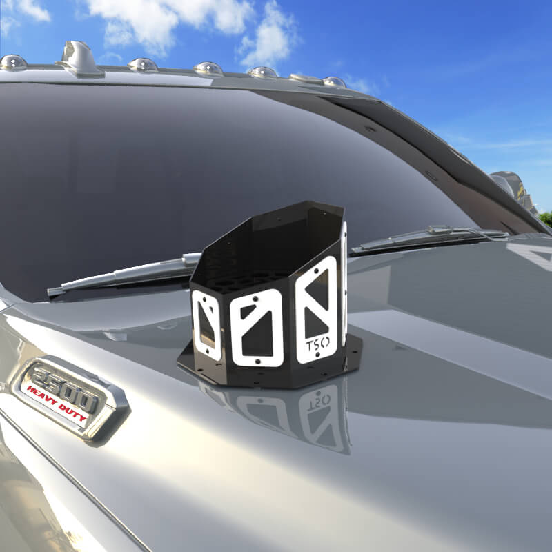 7" Overlay Hood Stack