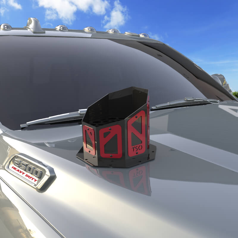 7" Overlay Hood Stack