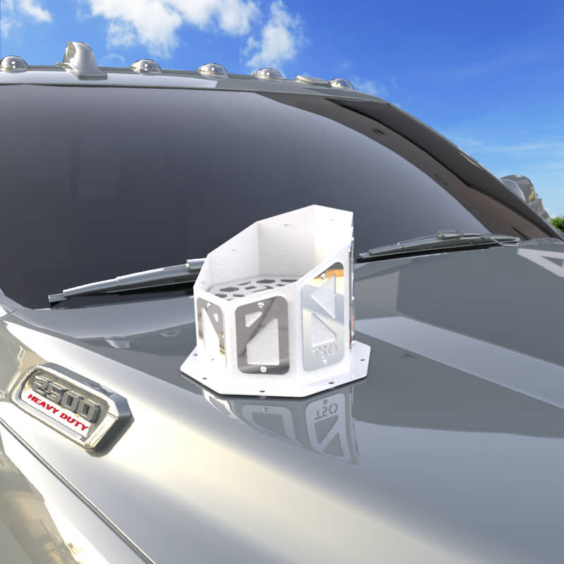 7" Overlay Hood Stack