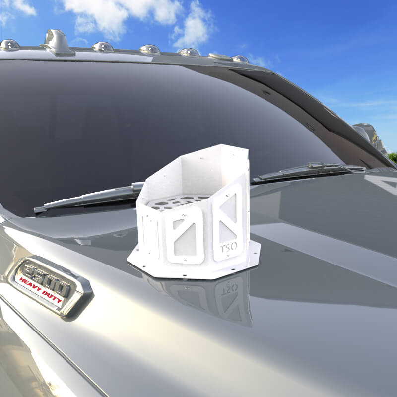 7" Overlay Hood Stack