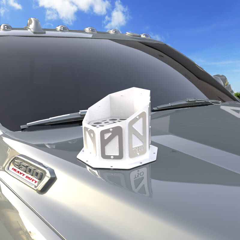7" Overlay Hood Stack