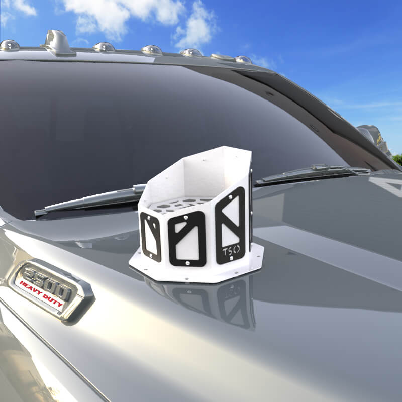 7" Overlay Hood Stack