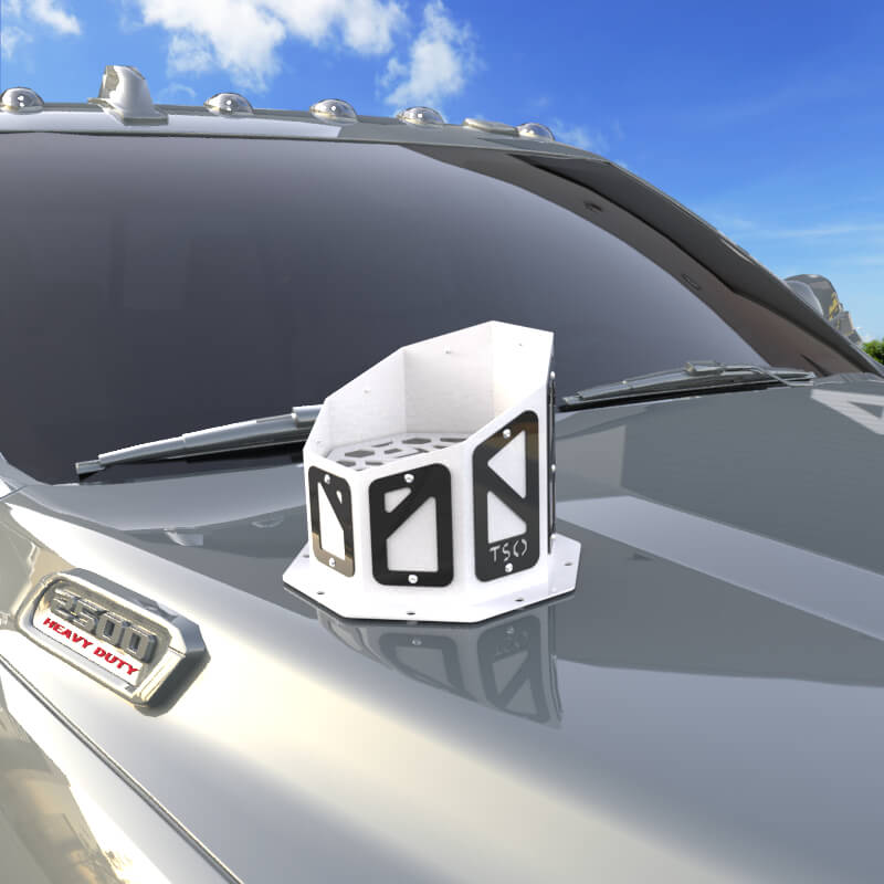 7" Overlay Hood Stack