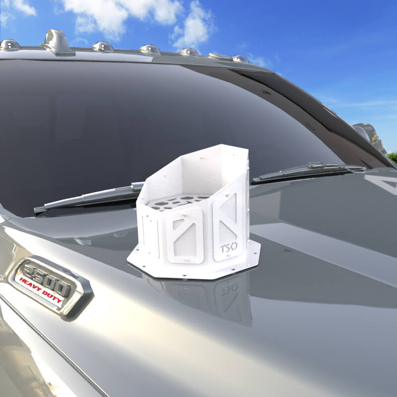 7" Overlay Hood Stack