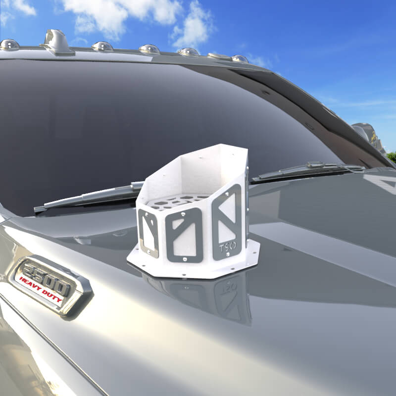 7" Overlay Hood Stack