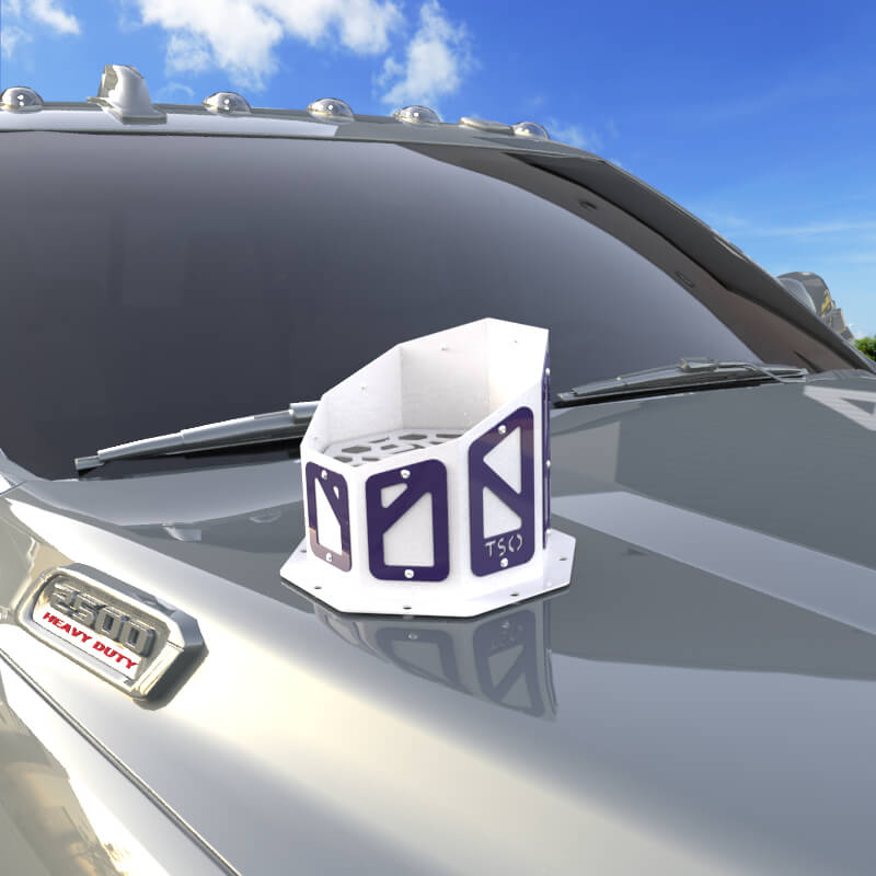 7" Overlay Hood Stack