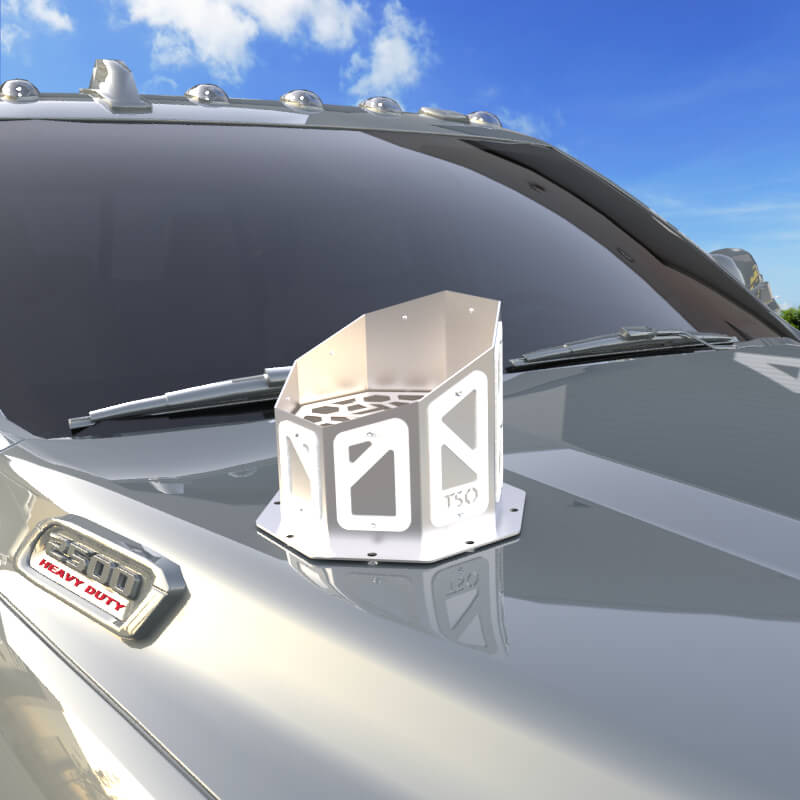 7" Overlay Hood Stack