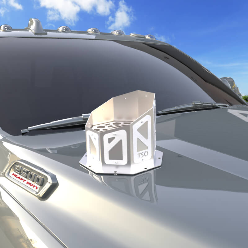 7" Overlay Hood Stack