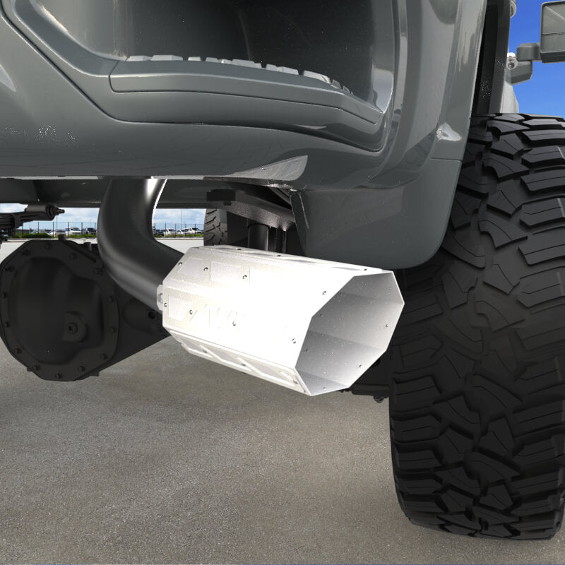 6" Overlay Exhaust Tip - Gloss White