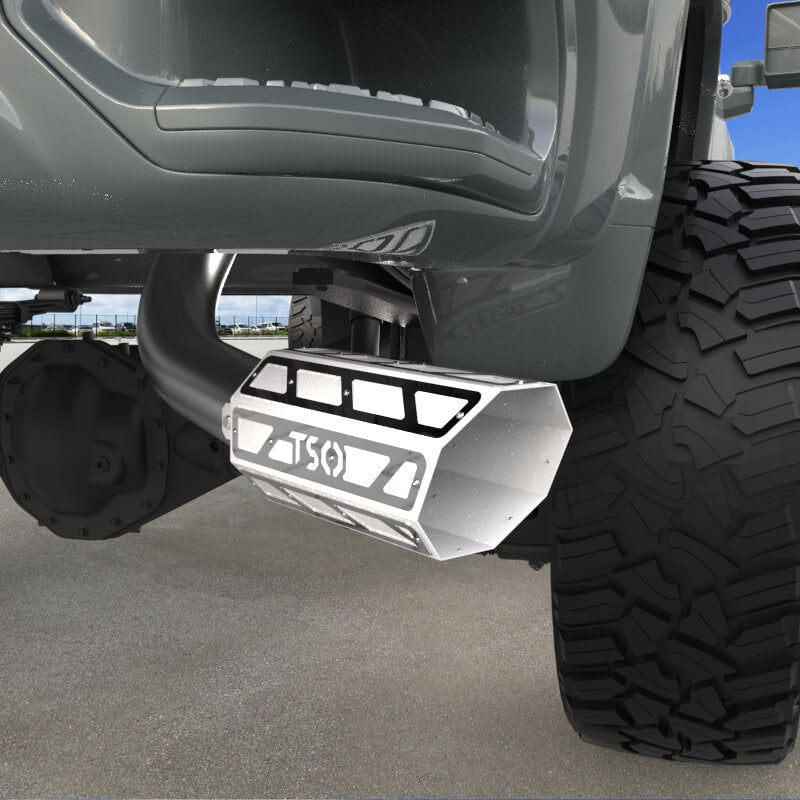 6" Overlay Exhaust Tip - Gloss White