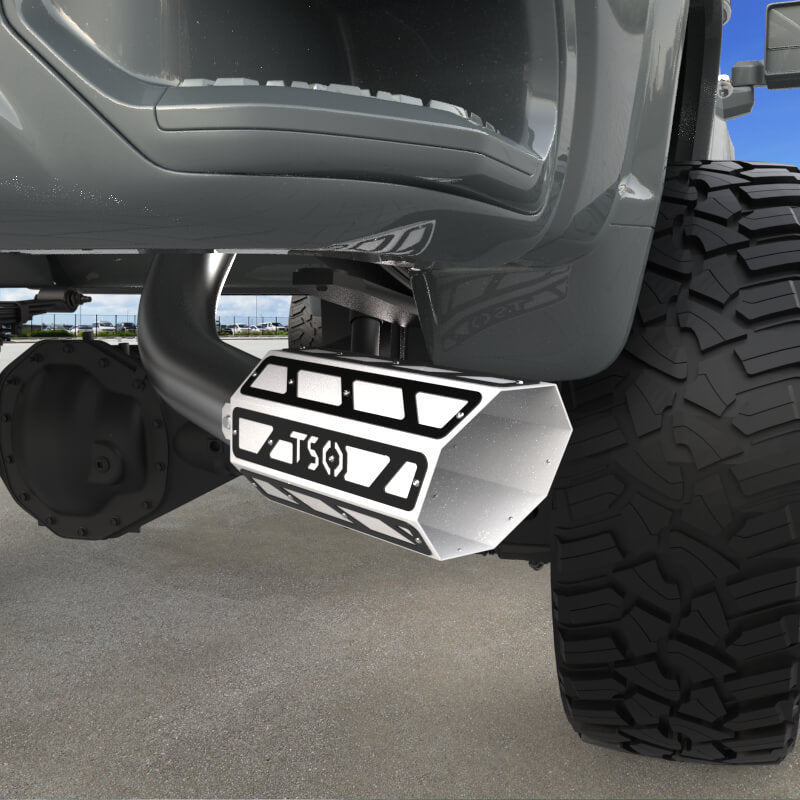 6" Overlay Exhaust Tip - Gloss White