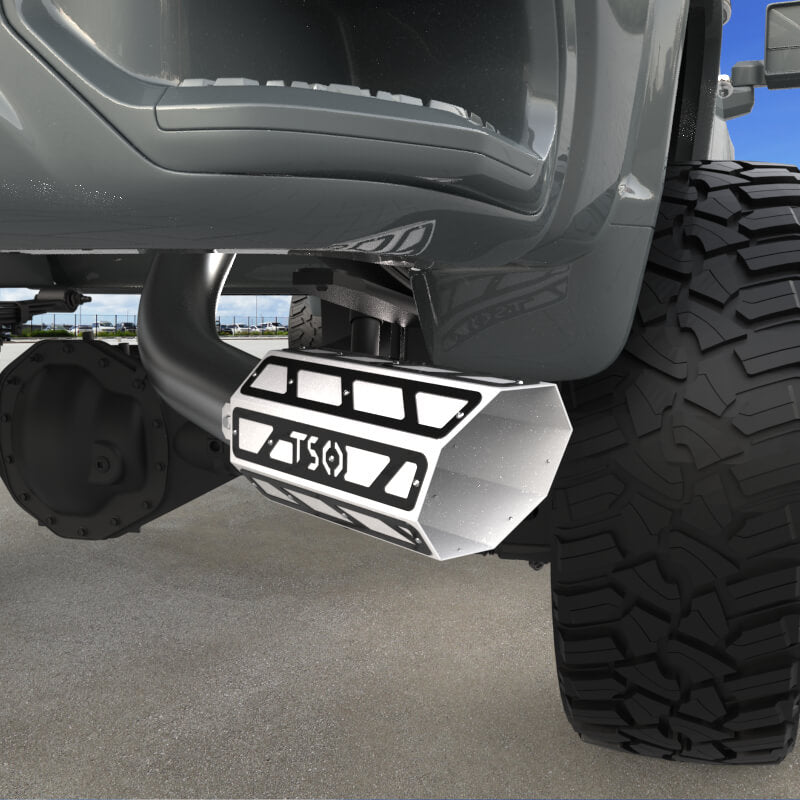 6" Overlay Exhaust Tip - Gloss White