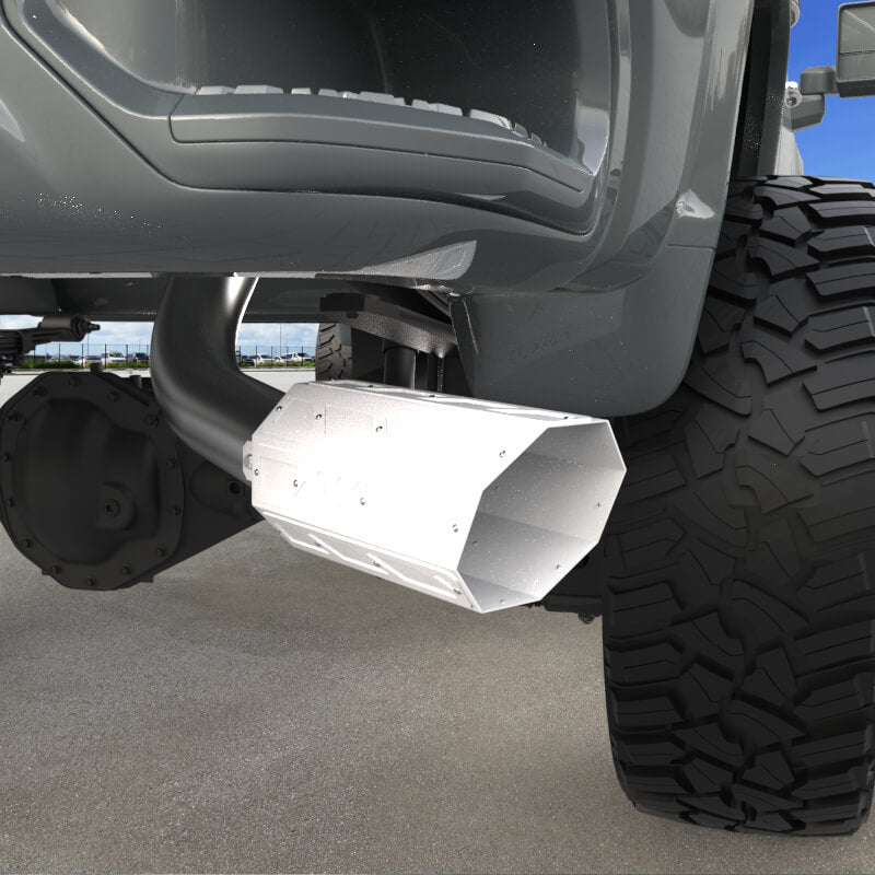 6" Overlay Exhaust Tip - Gloss White