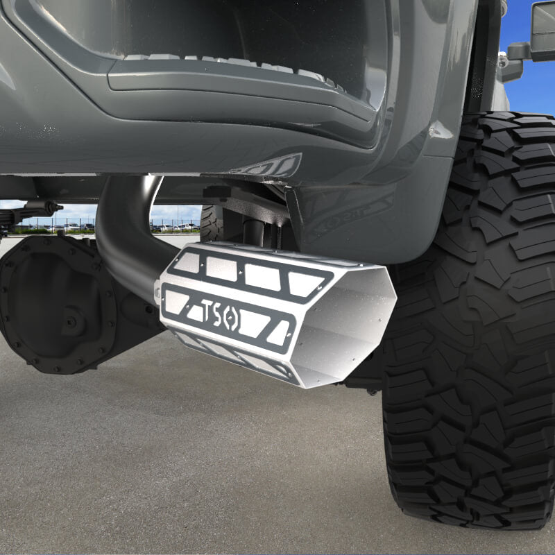 6" Overlay Exhaust Tip - Gloss White