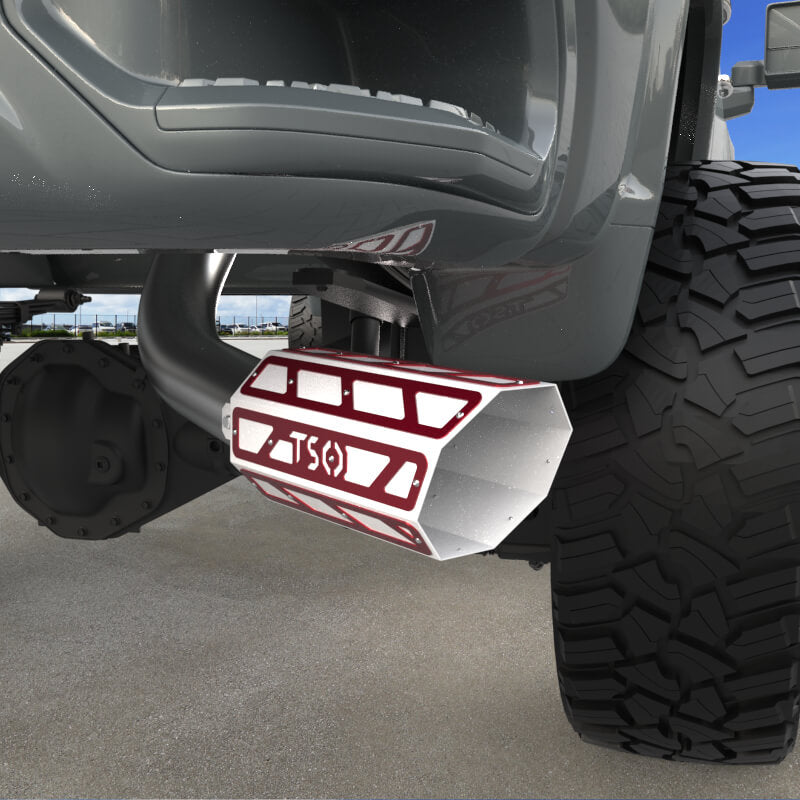 6" Overlay Exhaust Tip - Gloss White