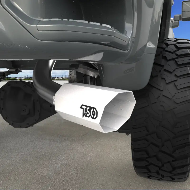 6" Octagon Exhaust Tip - Gloss White