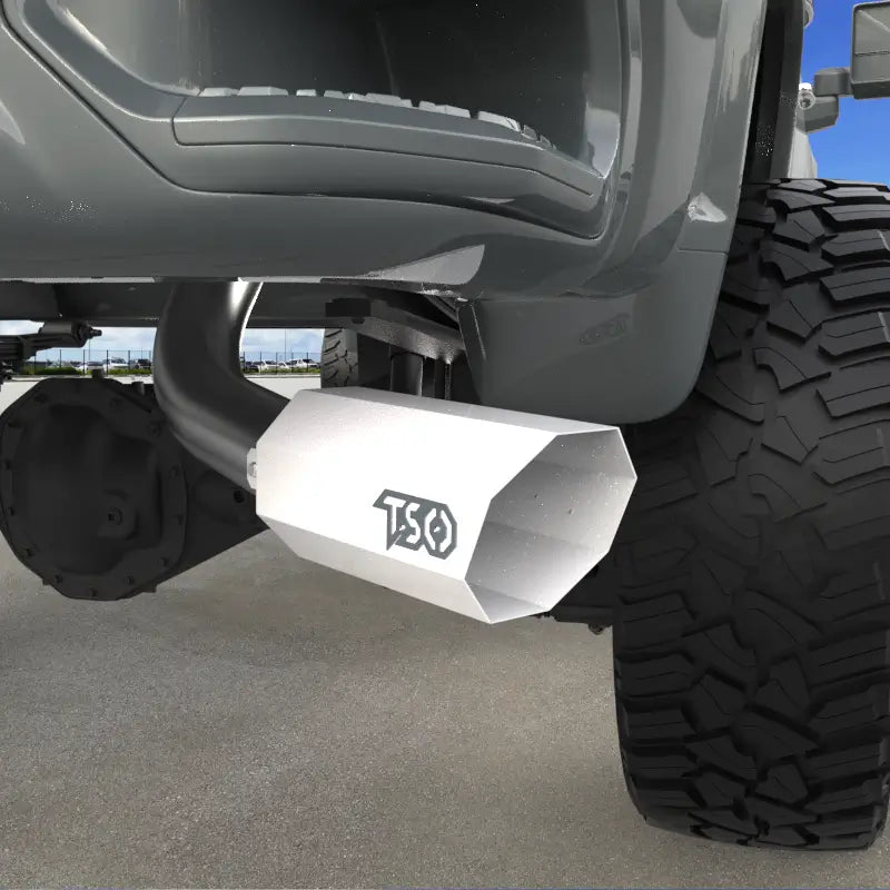 6" Octagon Exhaust Tip - Gloss White