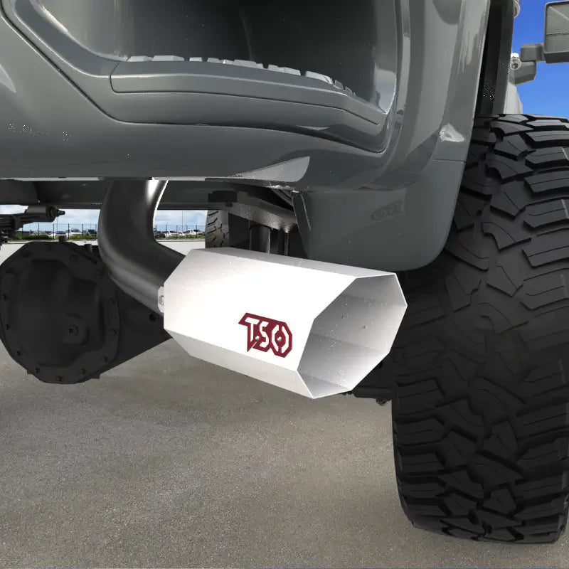 6" Octagon Exhaust Tip - Gloss White