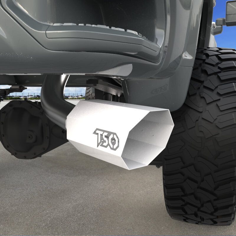 7" Octagon Exhaust Tip - Gloss White