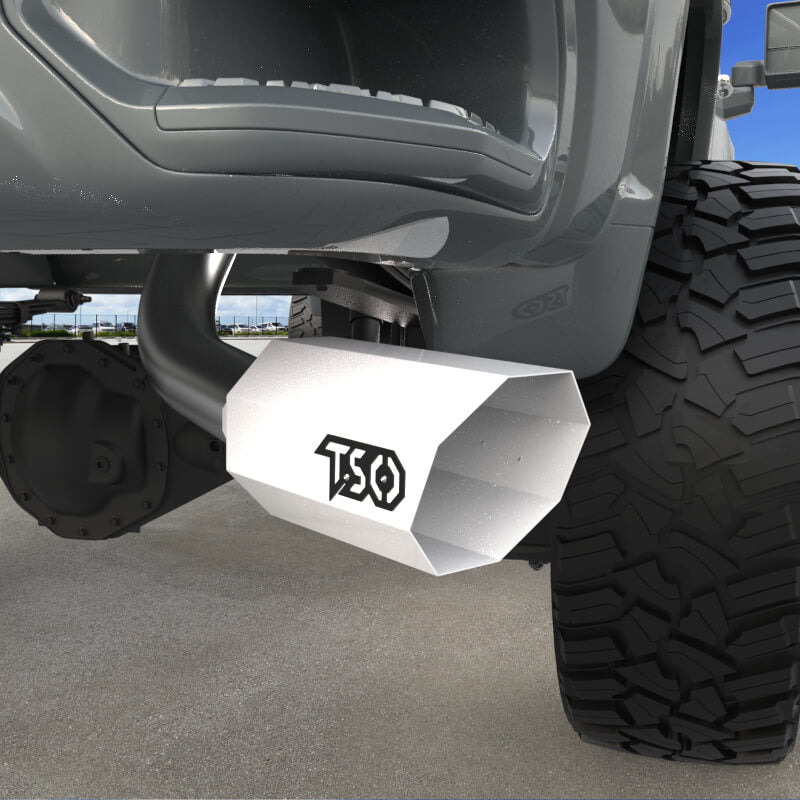 7" Octagon Exhaust Tip - Gloss White