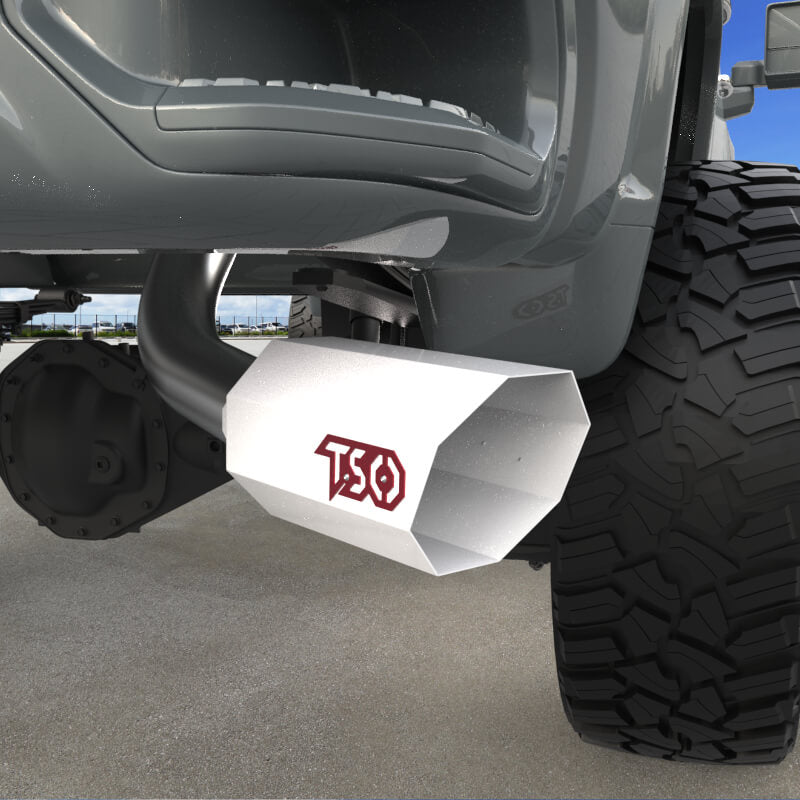 7" Octagon Exhaust Tip - Gloss White