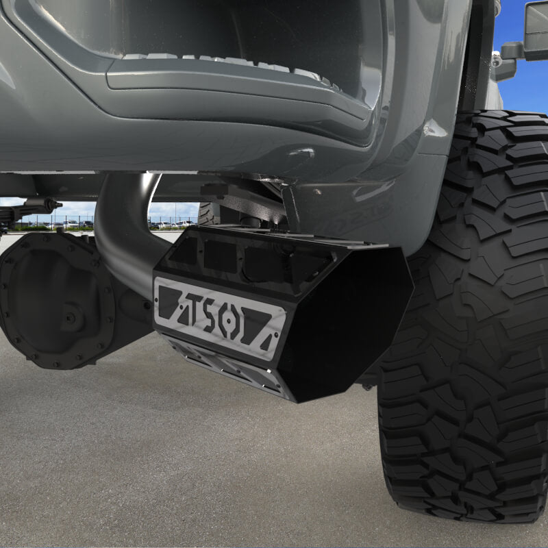 8" Overlay Exhaust Tip - Gloss Black