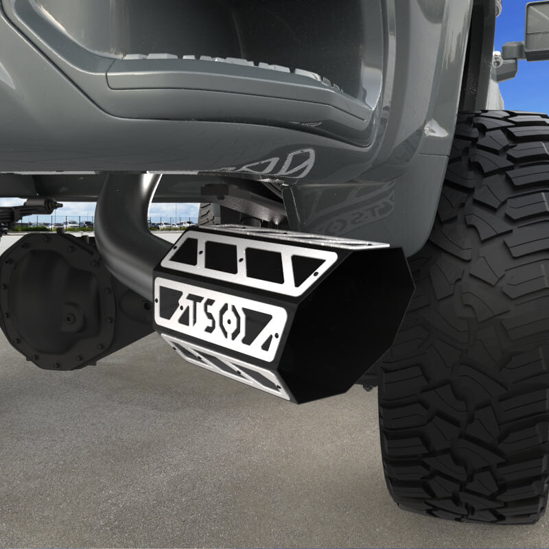 8" Overlay Exhaust Tip - Gloss Black