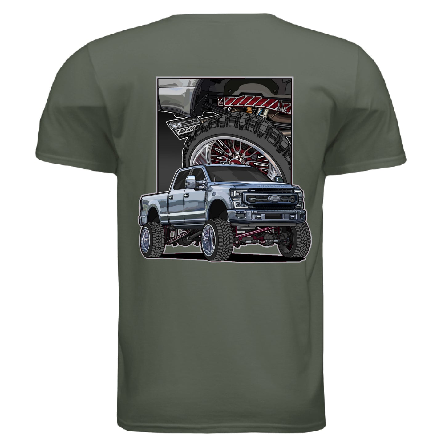 MILITARY GREEN - BACK