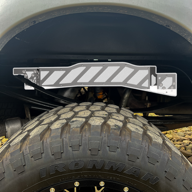 17+ Ford F-250/F-350/F-450 Rear Frame Overlays (w/ Rear Sway Bar)