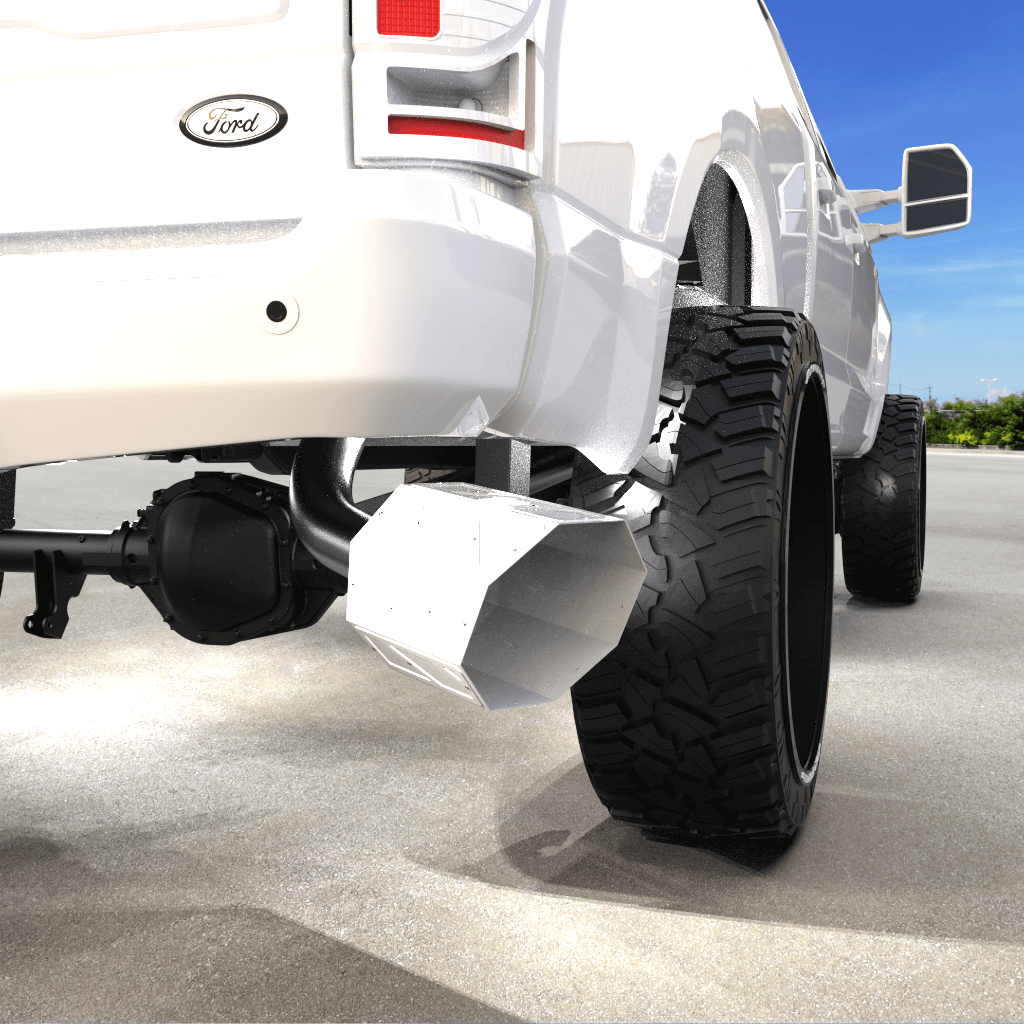 10&quot; Overlay Exhaust Tip - Gloss White